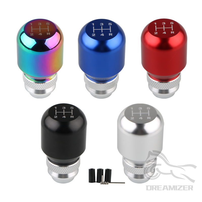 Universal Car Gear Shift Knob Gear Stick Manual Shifter Lever Retractable Adjustable Length Gear Head Aluminum Alloy Gear Head c1fde 5 5cfe4