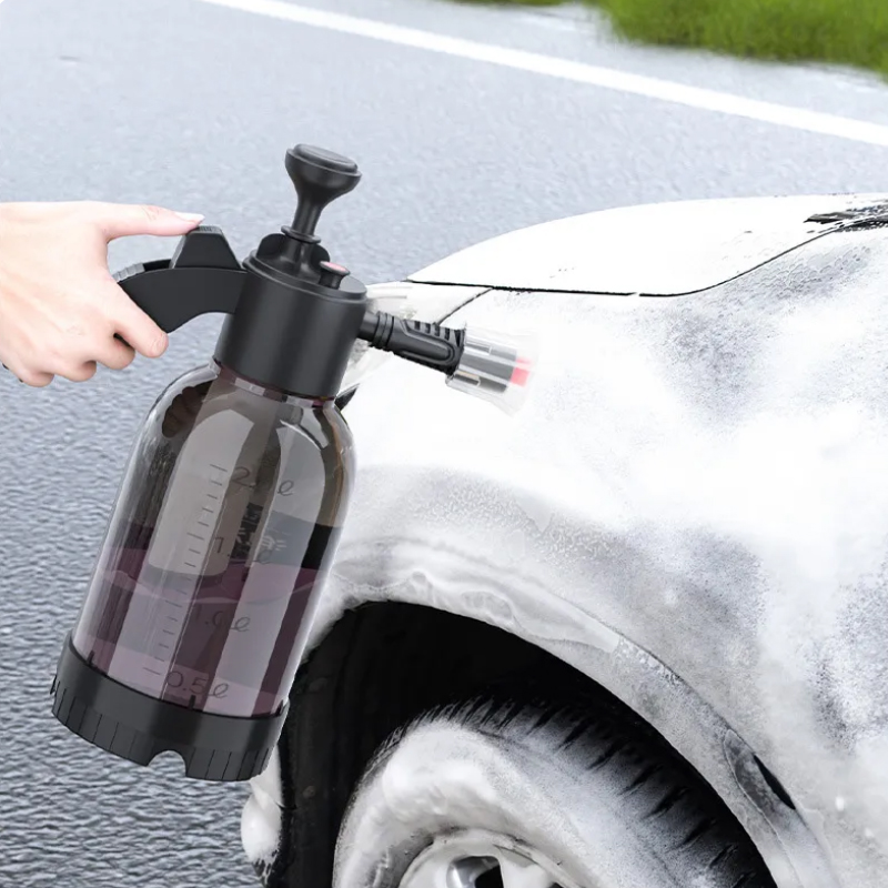 High/Air Pressure Washer Hand Pump Sprayer Car Wash Pneumatic Bottle 2L Snow Foam Pot Can Clean Accessory