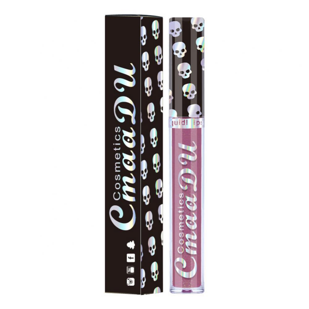 e df Lipstick Shiny Skull Symphony Veet Glitter Powder Lip Makeup Waterproof Non Stick Long lasting Cup F G
