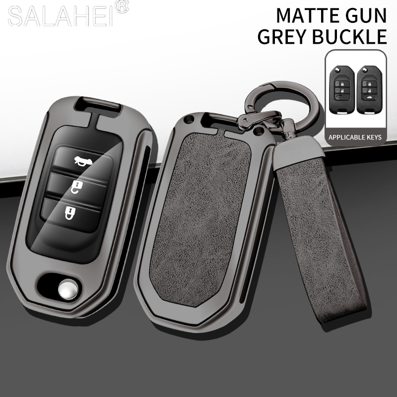 Car Key Case Cover For Honda Accord Fit Lucky Vezel City Civic CR-V HR-V Jade Jazz BRV BR-V HR-V Shuttle Pilot Crider Odyssey c664a
