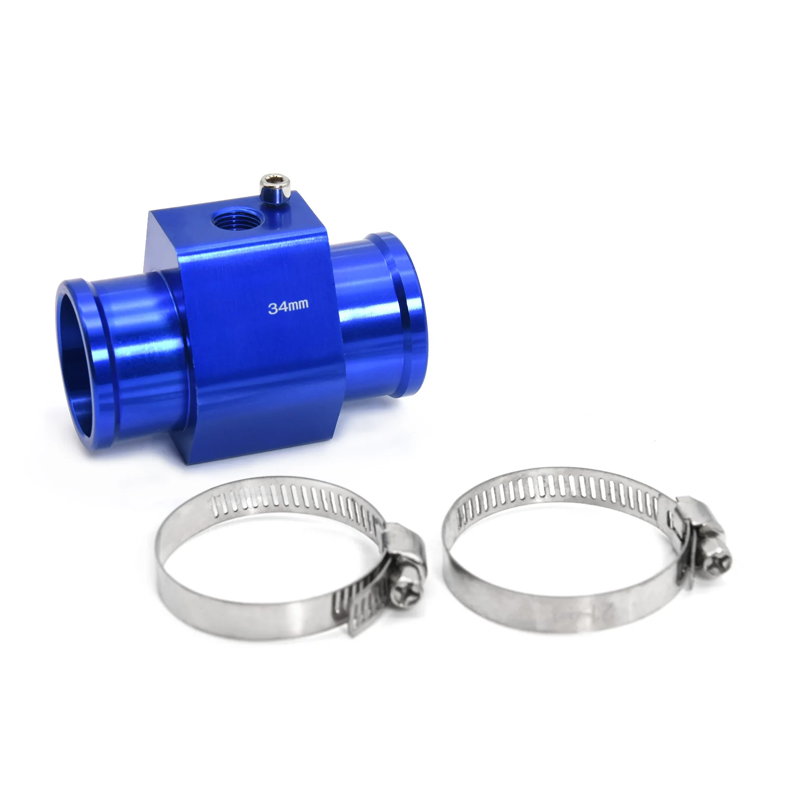 HD Car Temp Red Light for Sensor 1/8NPT Waterproof IP67 52mm Water Temperature Gauge with Alarm Marine Boat 9-30V