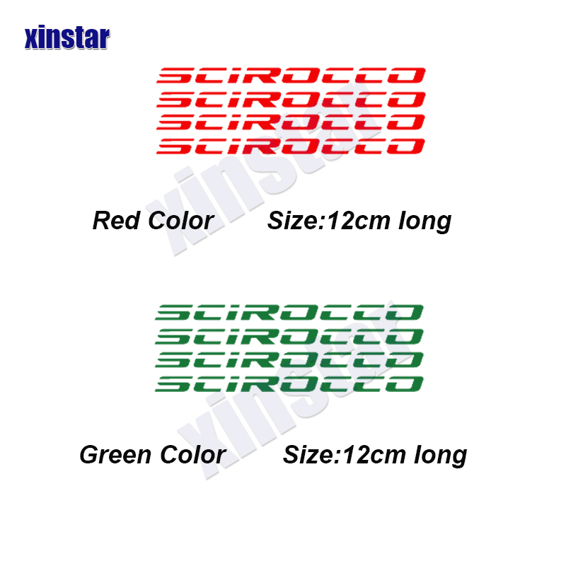 4Pcs Car Windshield Wiper Sticker For VW Volkswagen R SCIROCCO ROCCO