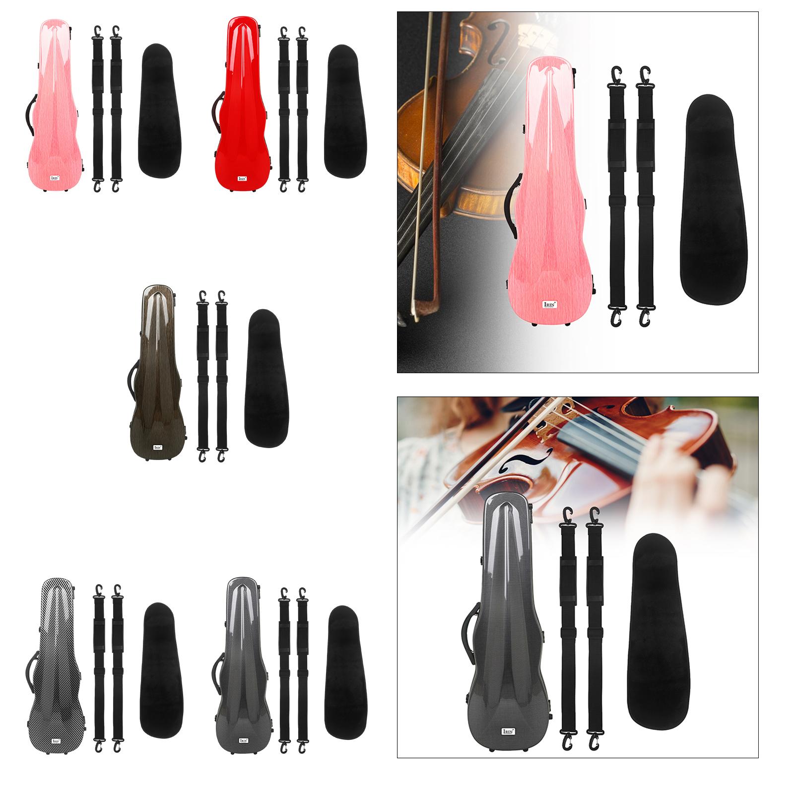 Adjustable 4/4 ddmysmile Violin Case Straps Sturdy Built In Hygrometer For Enthusiasts Smile