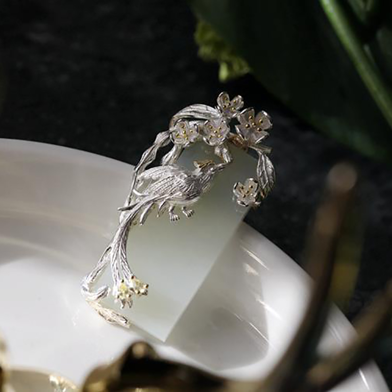 Silver Inlaid Natural Hetian Jade Ethnic Style Clavicle Necklace Phoenix Pendant Exquisite Ladies Wedding Engagement Jewelry