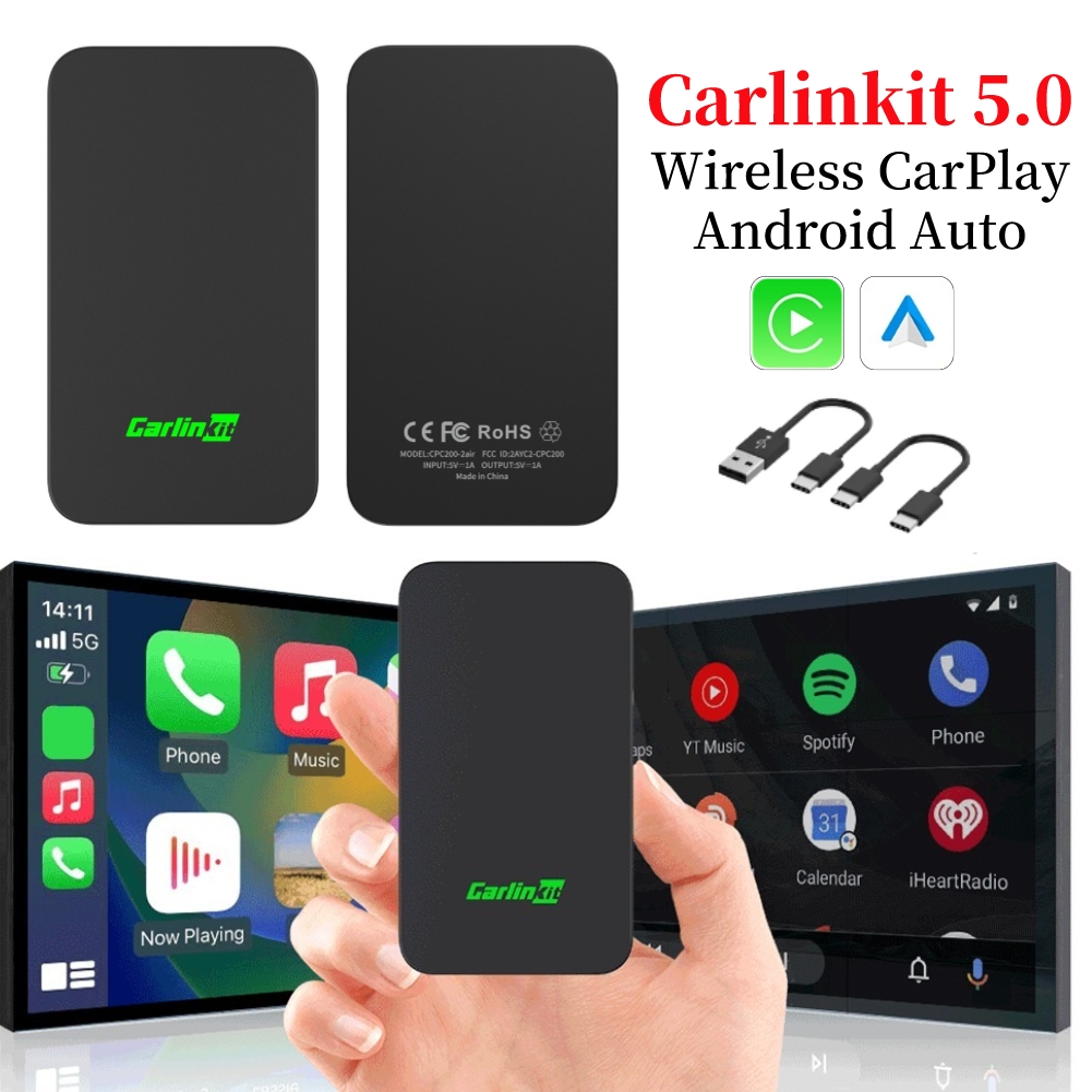 CarPlay Android Auto AI Box Bluetooth-compatible Intelligent Vehicle Module Car Connector Device for Wired Carplay Android Auto