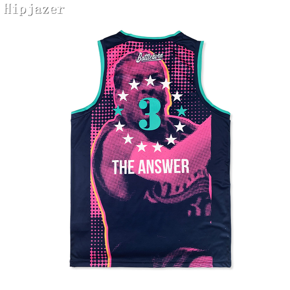 Hot Qucik-Dry Cosplay Europe Night 30# 3# Answers Bone Collectors Basketball Pants Jerseys Printing Sport shorts 532dc