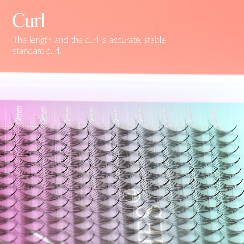 Song Lashes 6D 7D 8D 9D 10D 12D 14D Premade Fans Pointy Base Slim Thin Eyelash Extensions Mega Tray 12 Rows Makeup Tools