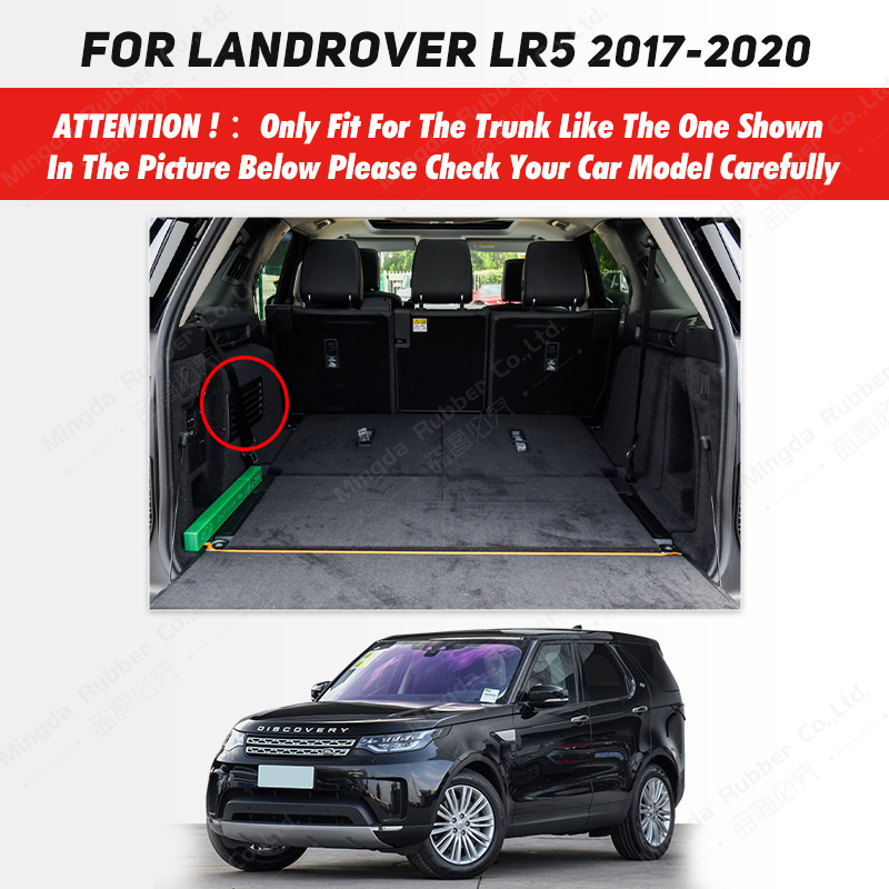 Auto Full Coverage Trunk Mat For Landrover LR5 7-Seat 2017-2020 19 18 Car Boot Cover Pad Interior Protector Accessories fa325