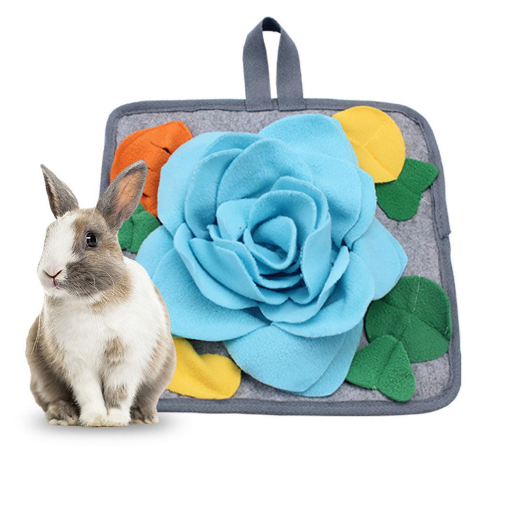 Pet Snuffle Mat for Dogs Encourages Natural Foraging Skills Kitten Puppy Rabbit Interactive Feed Game for Boredom Olfactory Pad