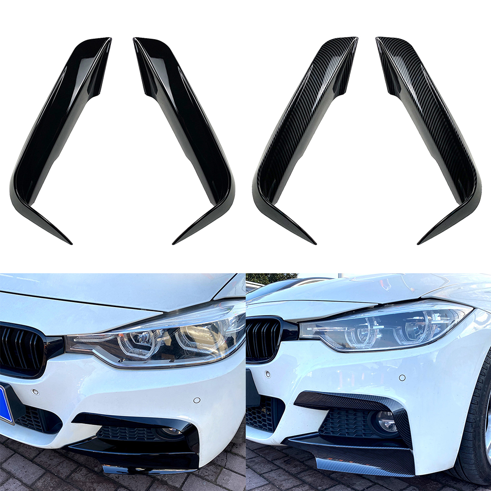 Front Bumper Splitter Trim Cover Lip For 3 Series F30 M Sport 320i 325i 13-2019 Fog Lamp Intake Spoiler
