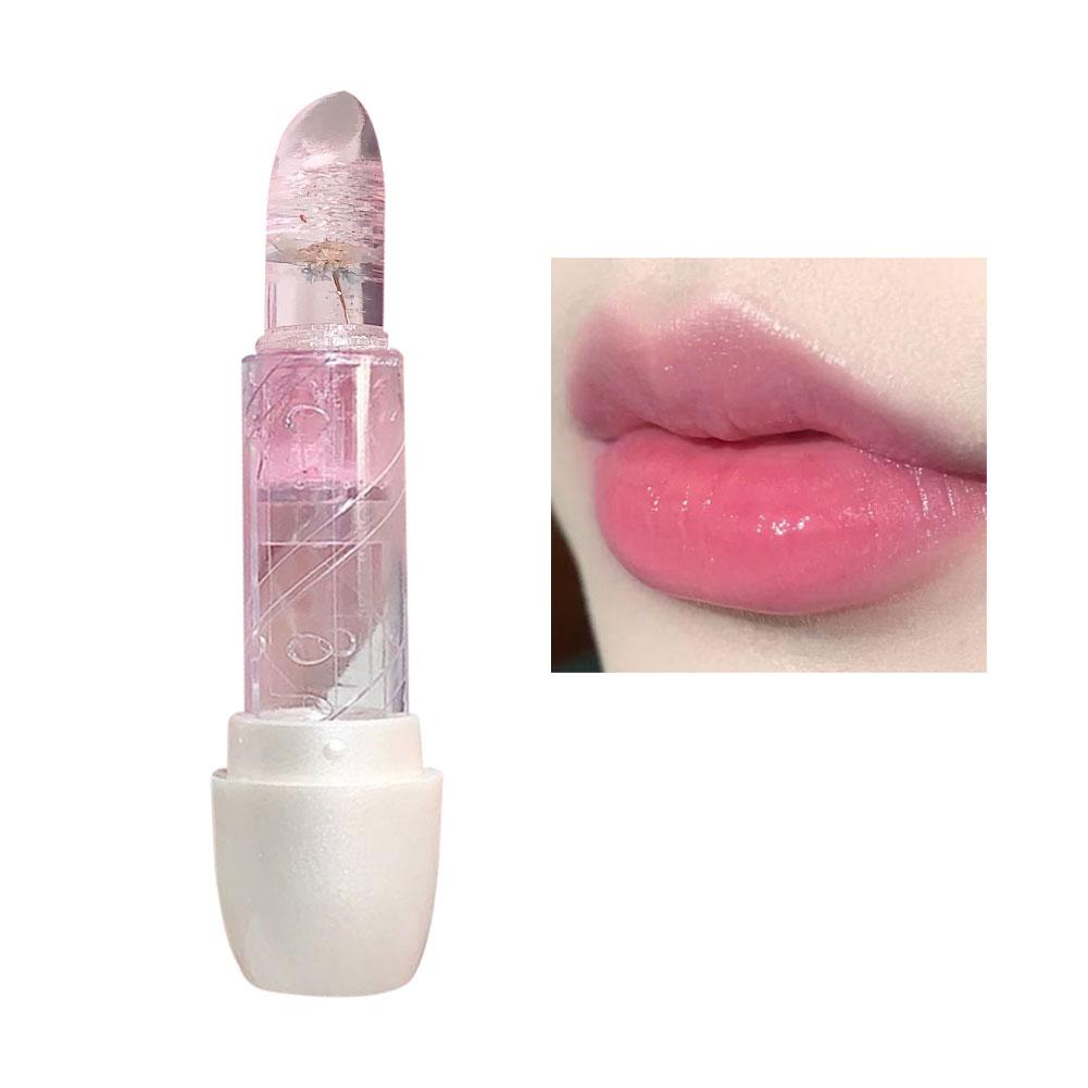 Lipsticks Jelly Transparent Flower Temperature Color Changing Nourish Moisturizing Lip Lips ddmysmile Anti-Drying Care Beauty Balm H0m2 Smile