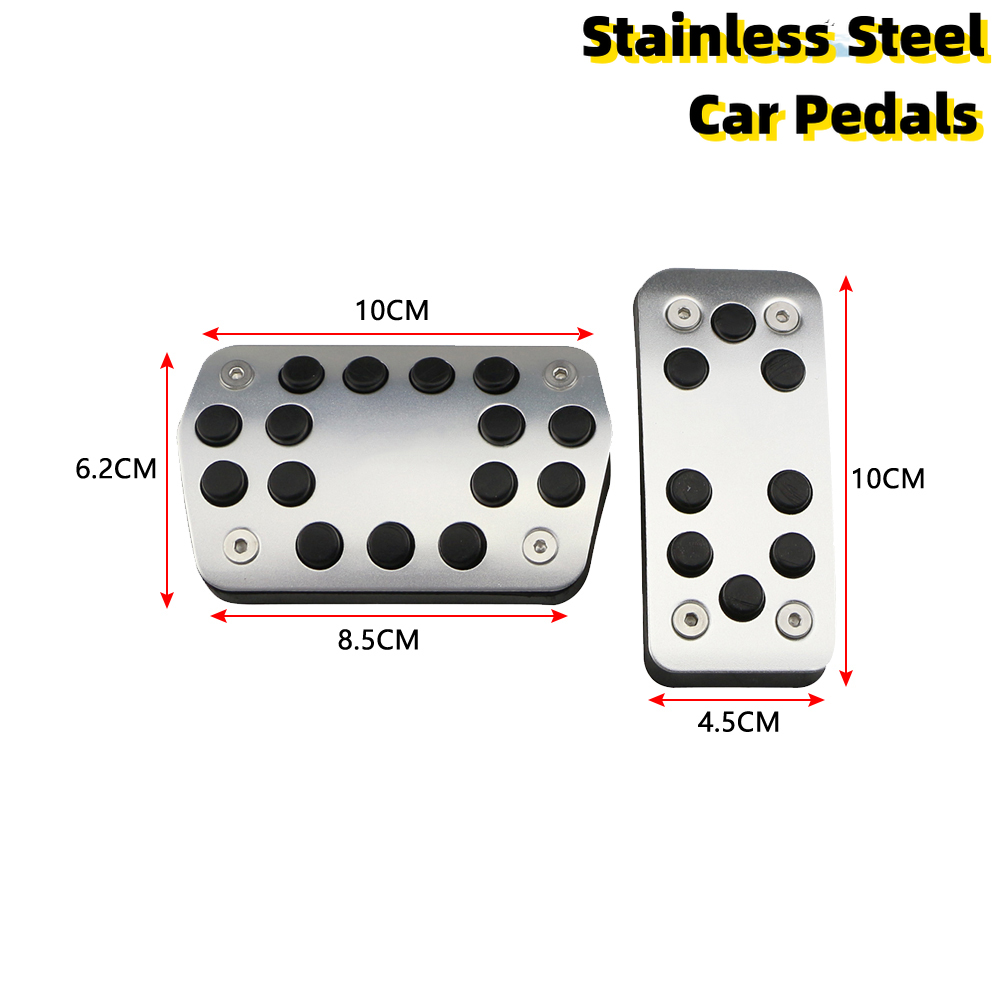Steel Car Gas Fuel Set Brake Pedals Rest Foot Pedal Covers for Ford Focus 2 3 4 RS Kuga Escape Accessories
