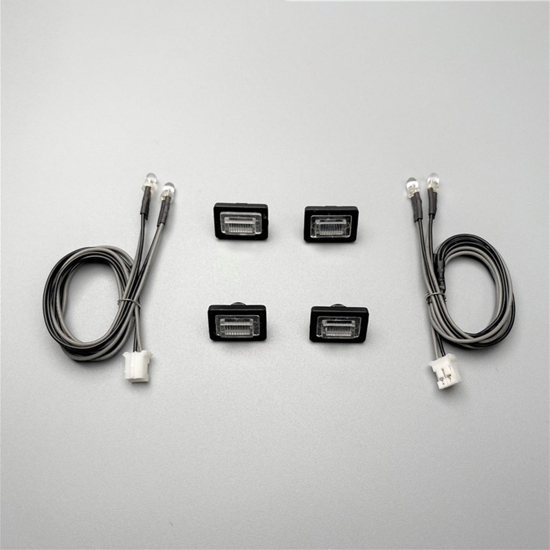 1 Pair 1:14 Scale LED Side Skirt Lights Side Lamp Parts for Tamiya RC Truck Tipper SCANIA R470 R620