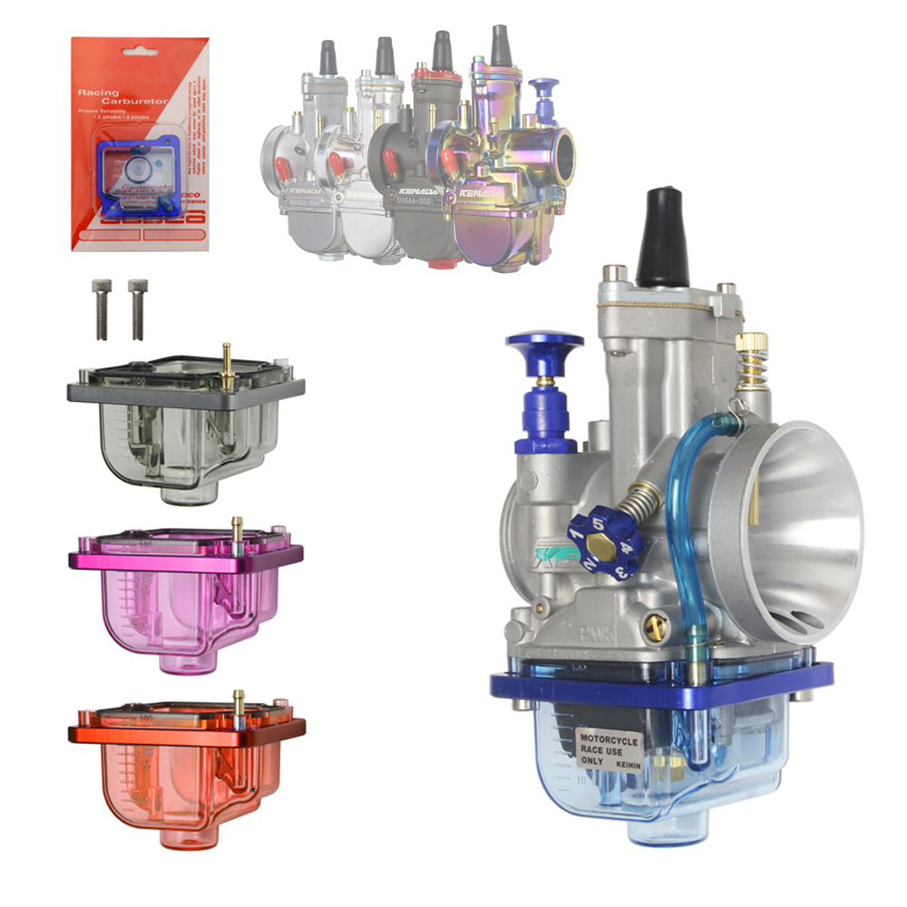 Motorcycle Transparent Carburetor Float Bowl Oil Cup For Keihin PWK EVO OKO KOSO 21mm 24mm 26mm 28mm 30mm 32mm 34m CARB
