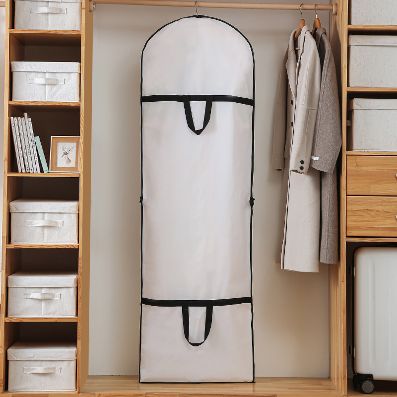 180CM Wedding Bridal Dress Dust Cover for Home Wardrobe Gown Garment Clothes Storage Protective Bag Waterproof Dustproof Covers