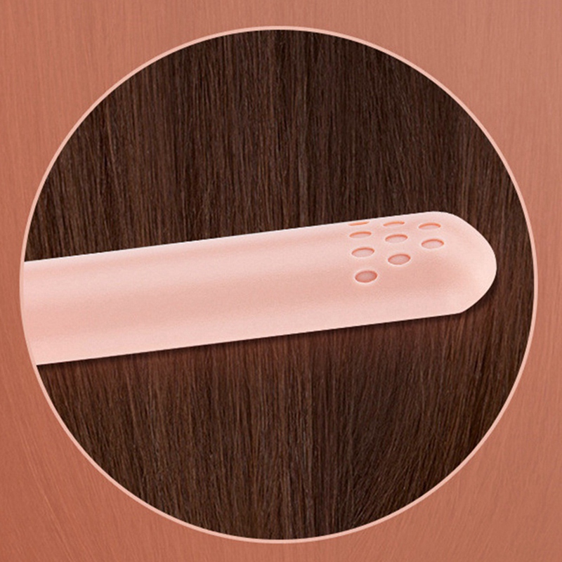 Cable 2X USB Mini Portable Hair Straightener For Straight And Curling Dual-Use Curling Irons For Students Pink smile