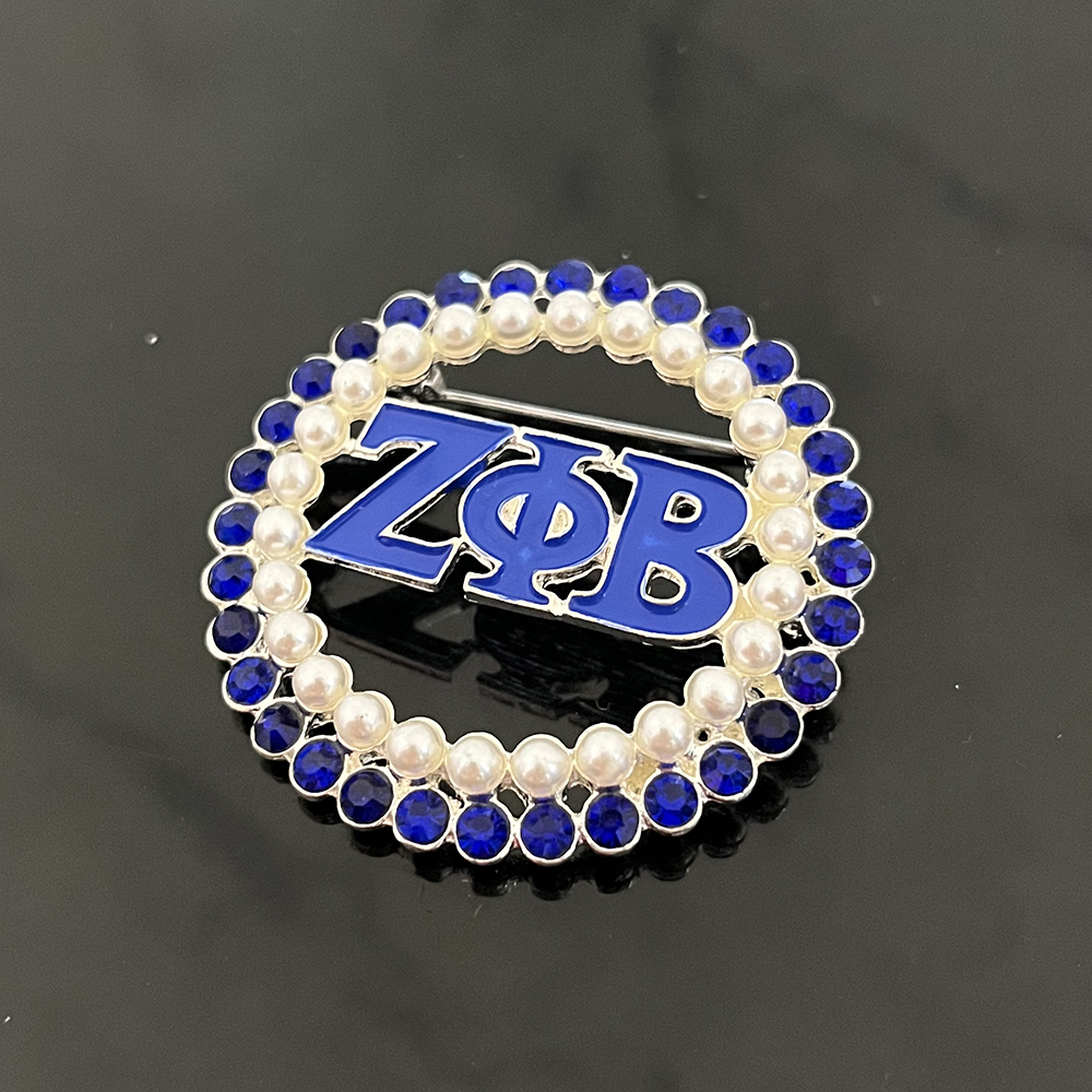 Zeta Round Crystal Brooch Pin, Luxury Rhinestone Corsage for Women, Sparkling Jewelry Accessory