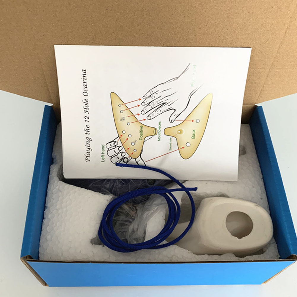 Brand New 12 Hole Ocarina Flute Pink Set With Lanyard & Ocarina Holder + Music Book 16*10*4cm 6.29*3.93*1.57in