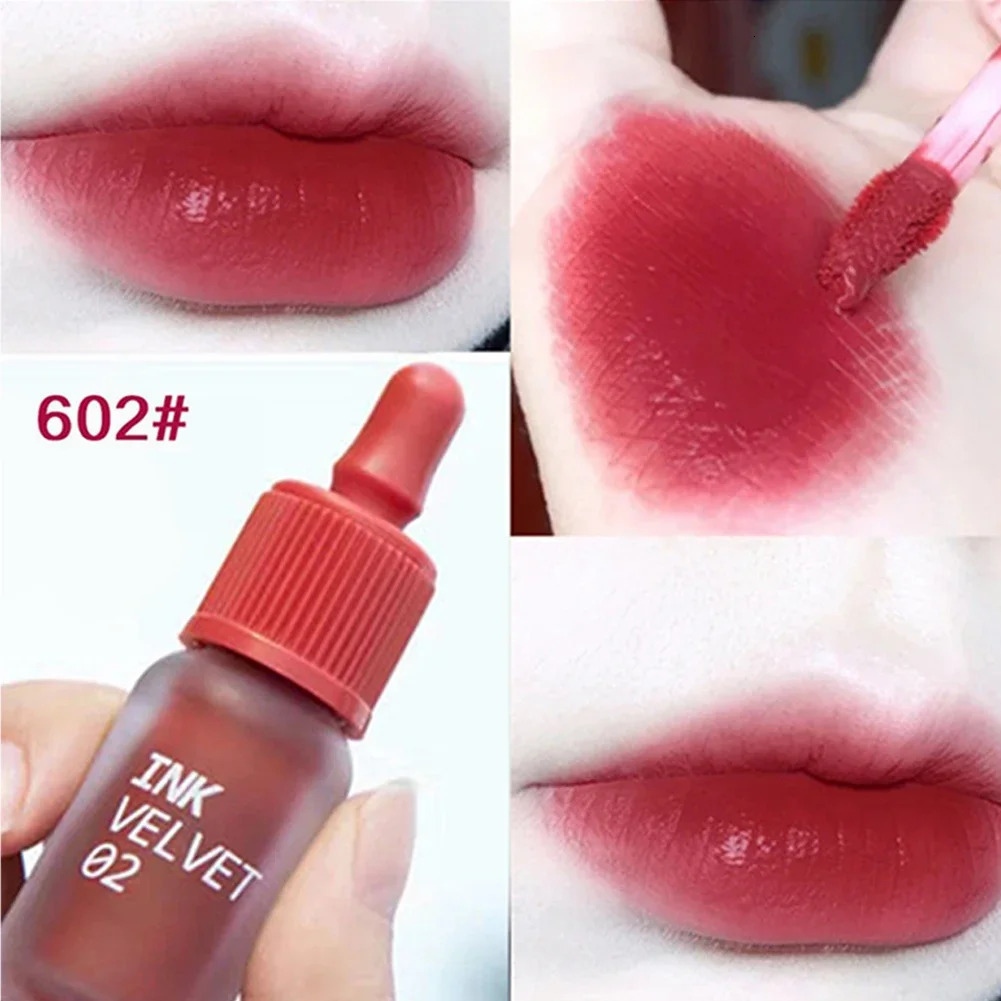 Matte Dyeing Lip Gloss Makeup Moisturizer Liquid Lipstick Waterproof Long Lasting Red Velvet Lip Tint Korean Make Up Cosmetic 240621