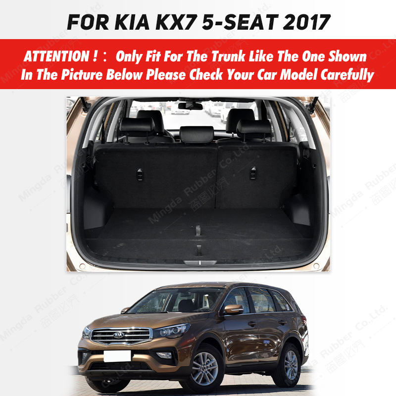 Auto Full Coverage Trunk Mat For Kia KX7 5/7-Seat 2017 Car Boot Cover Pad Cargo Liner Interior Protector Accessories 0bd1d
