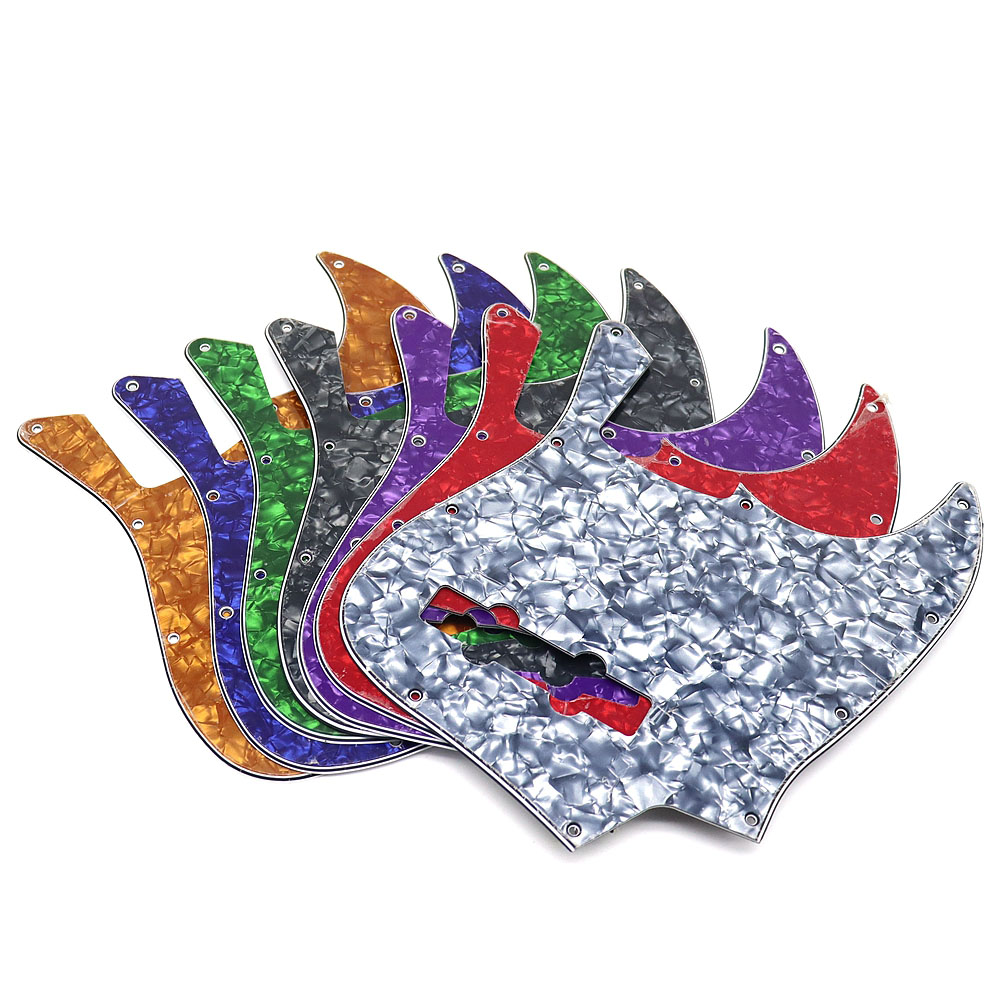 4 String Jazz Bass 3Ply 10 Hole Jazz Bass Pickguard J Bass Scratch Plate Pick Guards for Jazz Bass with Screws 11Colors