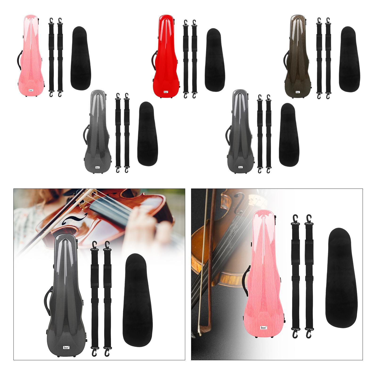 Adjustable 4/4 ddmysmile Violin Case Straps Sturdy Built In Hygrometer For Enthusiasts Smile