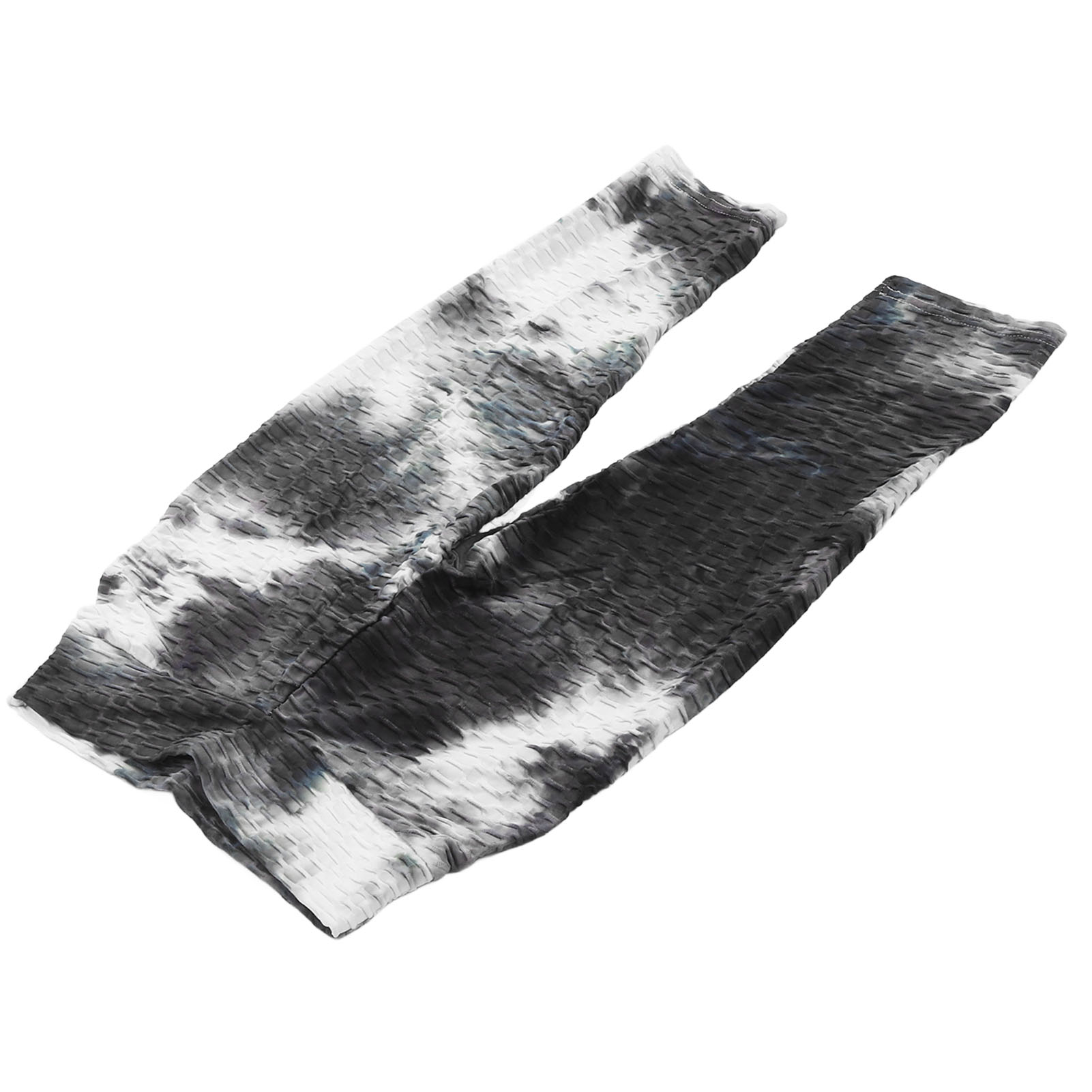 High Workout Waisted Pants Slim Fitted Cropped High Elasticity Quick Dry Black White Tie Dye Yoga Pants For ddmysmile Running For Women Smile