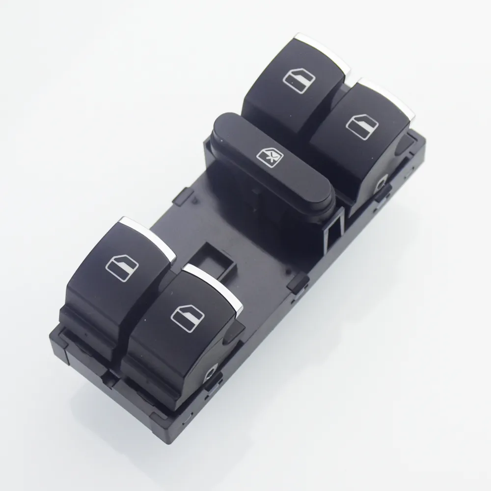 Car Chrome Headlight Switch+Chrome Power Side Mirror Switch For VW Golf Jetta 5 6 Passat B6 Touran Tiguan Scirocco Amarok