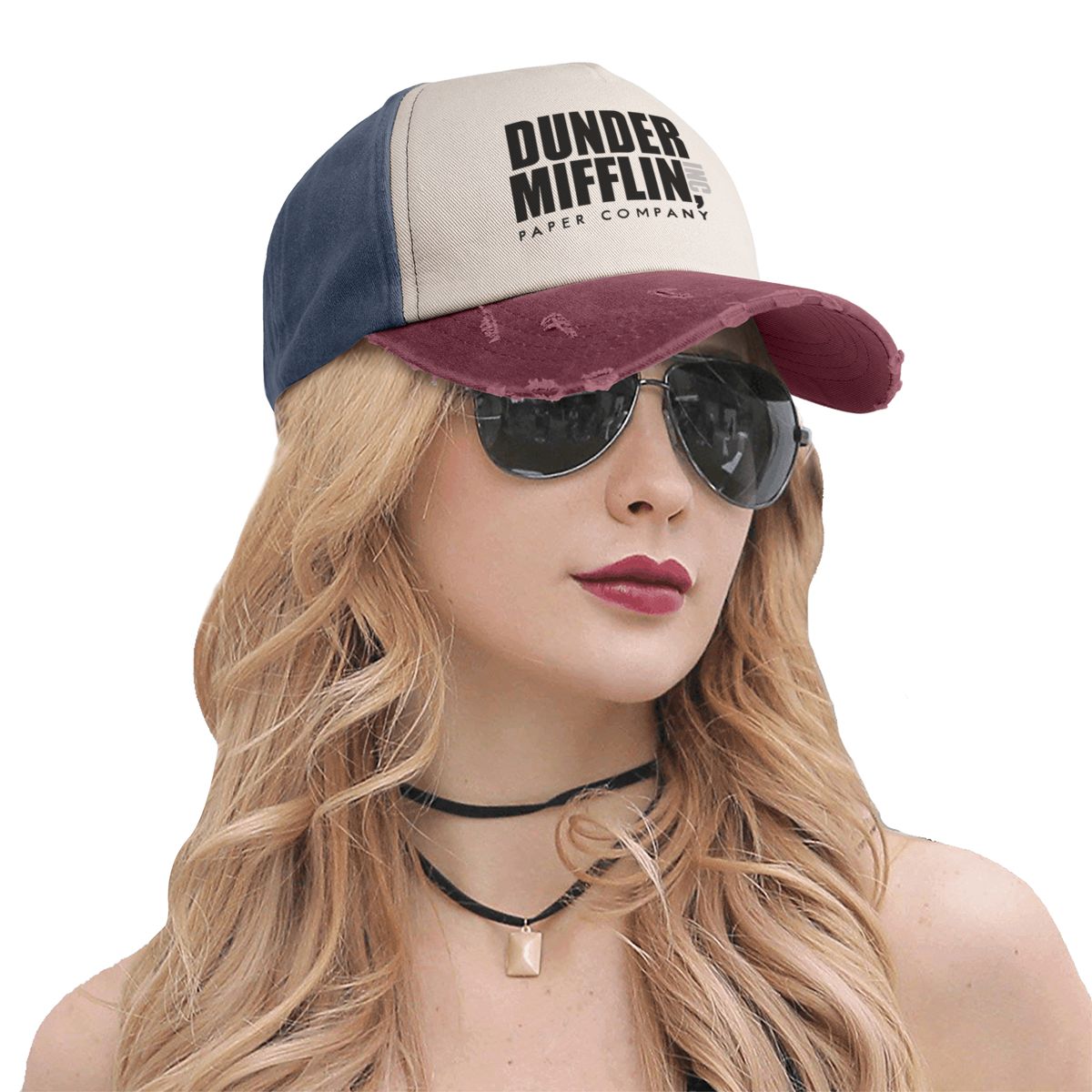 Dunder Mifflin Paper Company The Office Outfit Unisex Baseball Caps Classic TV Show Distressed Denim Dad Hats