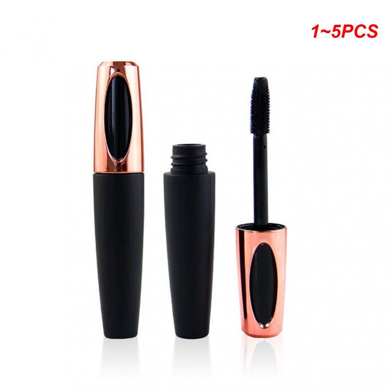 Fiber 1~5PCS Silk Lash Mascara Black Thick Lengthening Eye Lashes Waterproof Sweatproof Mascara Waterproof Liquid Cosmetics smile