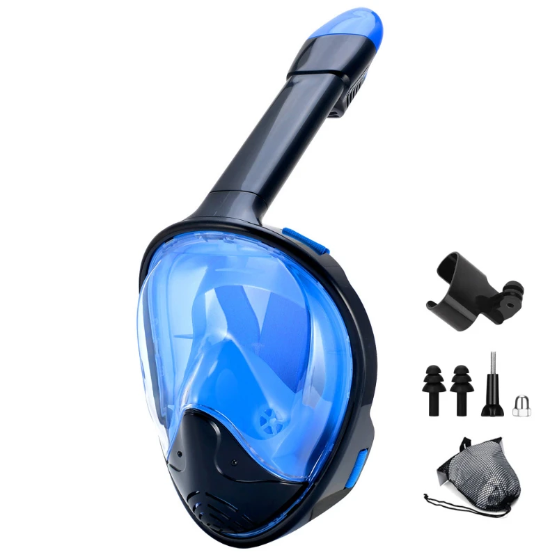 Silicone diving mask full dry snorkeling mask Set Full Face anti-fog diving goggles swimming goggles set for adults
