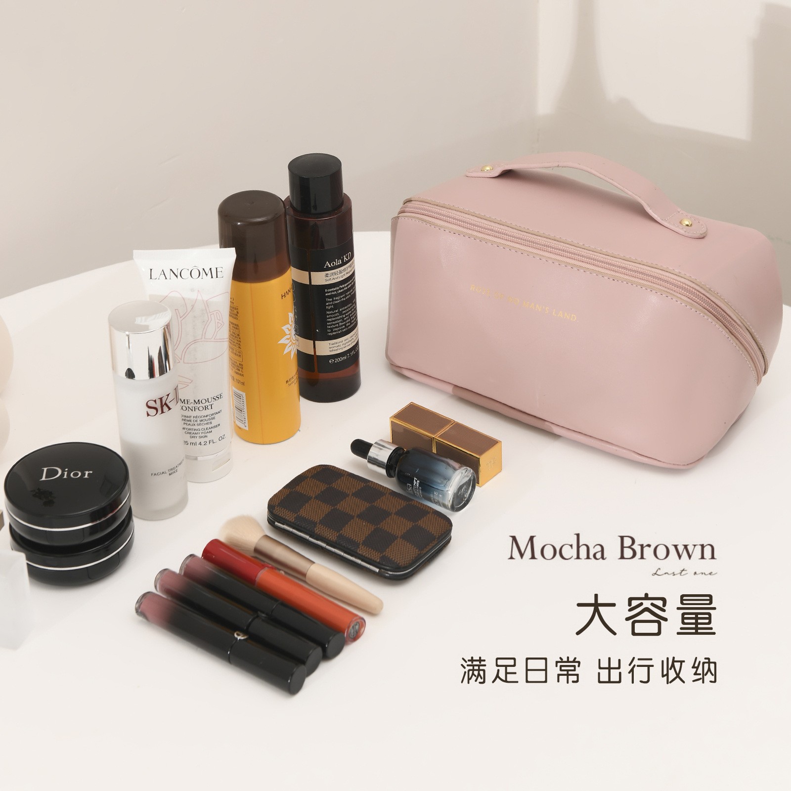 New Large Capacity Travel Cosmetic Bag Multifunction Toiletry Kit Women Portable Makeup Brush Organizer Pouches Storage Handbags