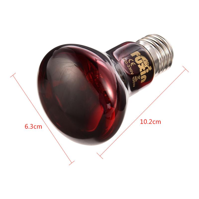 Amphibian Reptile Heating Lamp E27 Red UV Day Night Light Brooder 60/75/100w Pet Turtle Terrarium Snake Bulb Light 220-240V