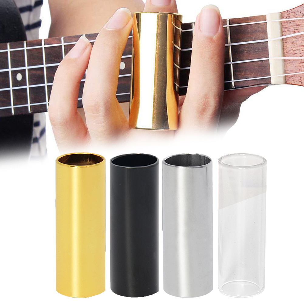 70MM High Guitar Slide Bar Finger Slides Metal /Glass For Guitar Ukulele String Instruments Accessories Clear Slide 70x25mm
