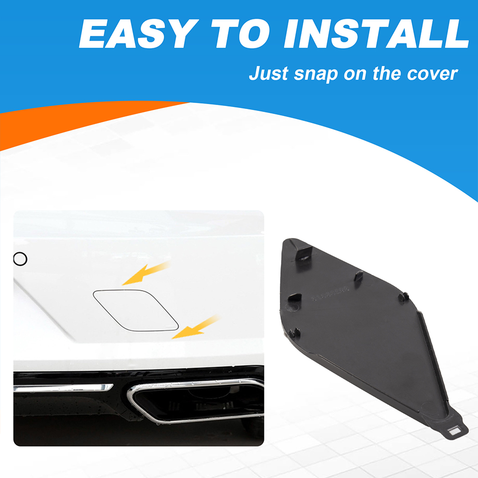 Auto Rear Bumper Towing Hook Eye Cover Cap For VOO S90 2017 2018 2019 31383298/398400101 Tow Hauling Trailer lid Garnish Trim 8f994 5 2d50b