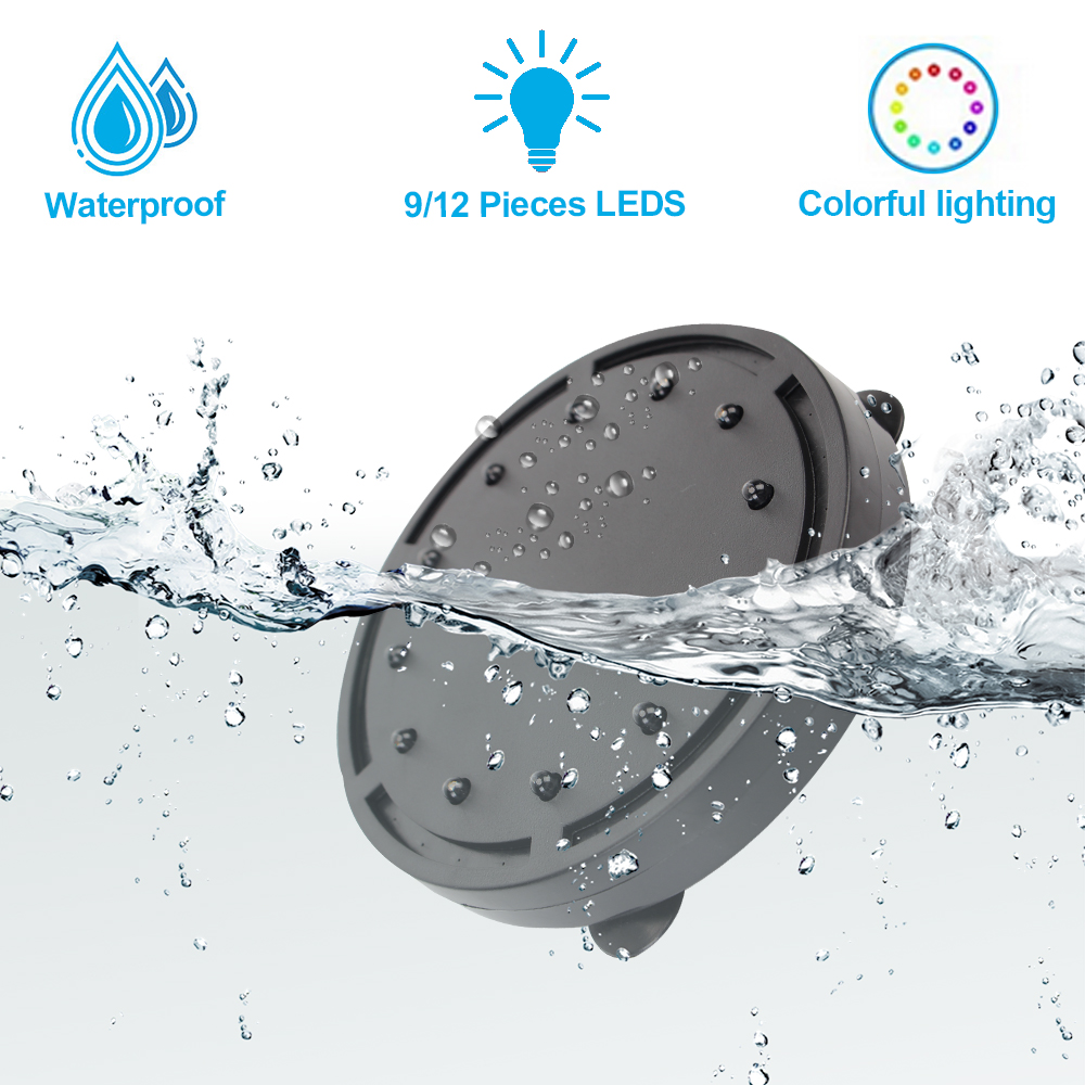 Colorful Lighting 10.5cm/12.5cm LED Diving Light Oxygen Bubble Light Fish Tank Landscaping Decoration EU Plug Aquarium Lamp