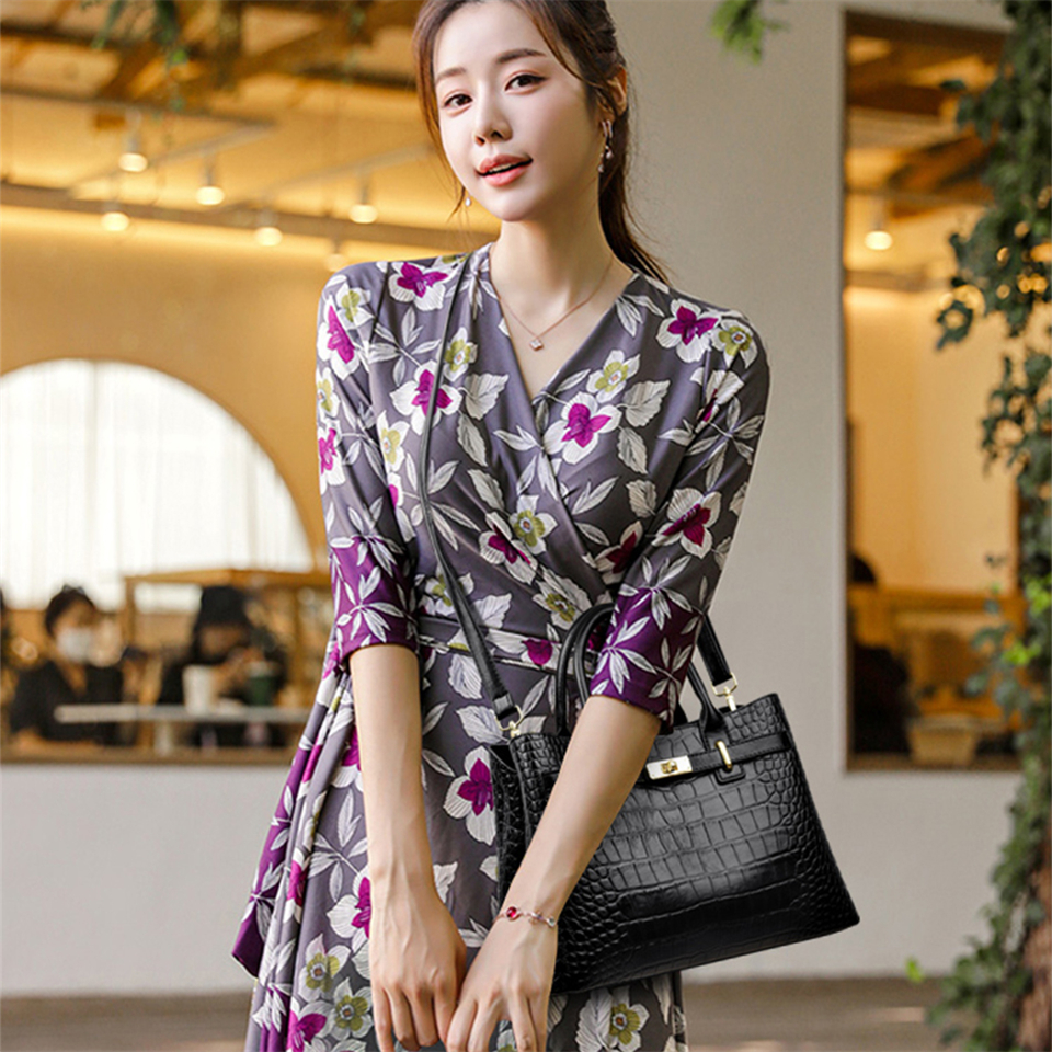 Bags Women: Soft Leather Shoulder Purses - Elegant Casual Tote Ladies, Multi-Sac Handbag Design For Daily Use