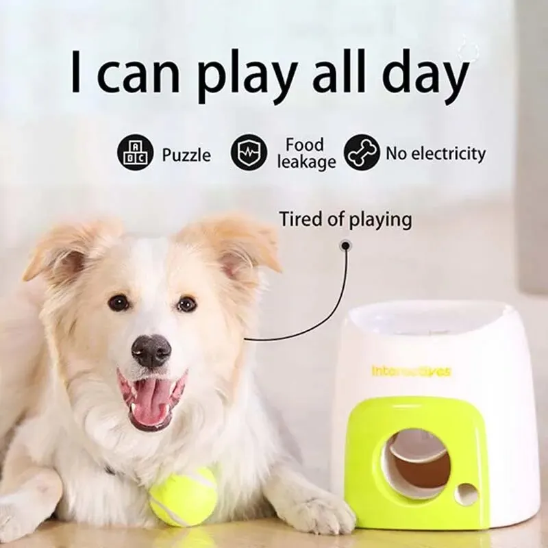 free shipping Interactive Automatic Launcher Dogs, Dog Tennis Ball Throwing hine for Small, Medium Large Size Slow Feeder Toy