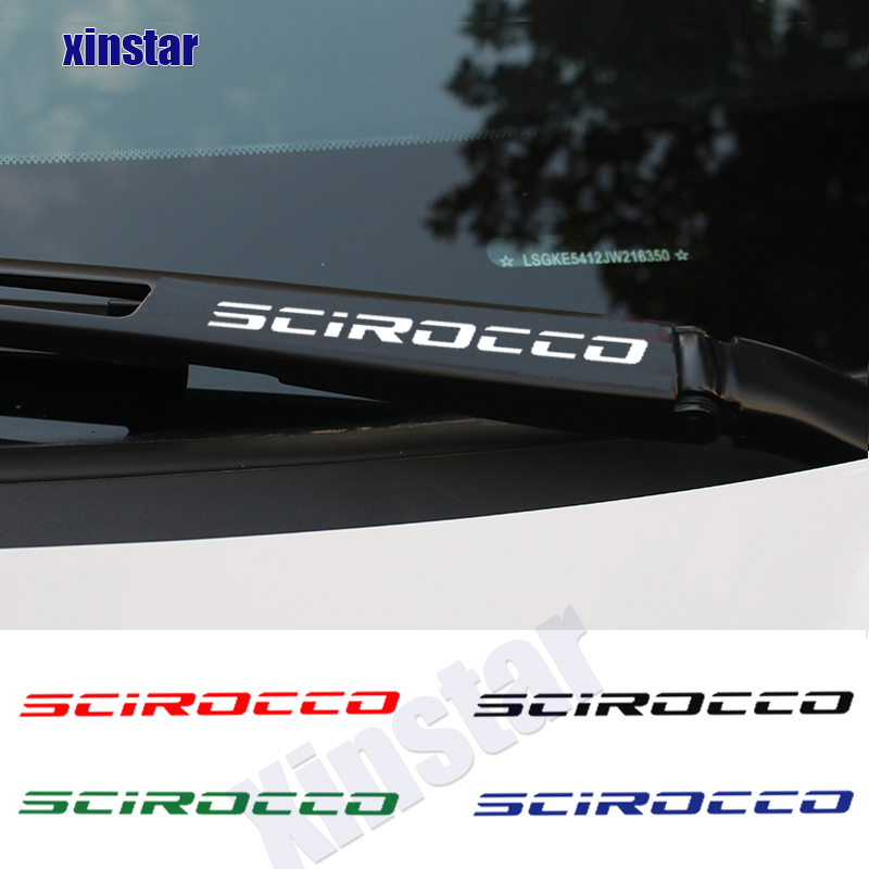 4Pcs Car Windshield Wiper Sticker For VW Volkswagen R SCIROCCO ROCCO