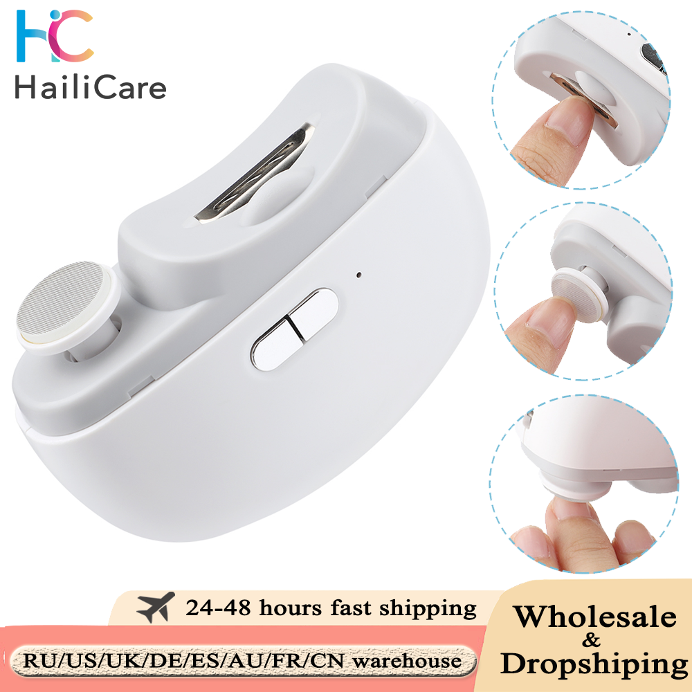 Automatic Electric Nail Clipper Multifunctional Nail Polishing Grinder for Children Adult Nail Trimmer Rechargeable Nail Scissor