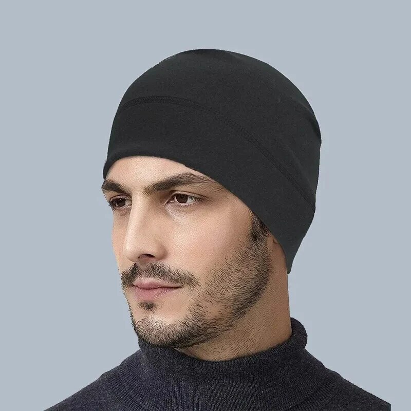 Cold Proof Warm Outdoor Sports Headcover Fleece Ski Riding Cap Running Hats Cycling Skull Caps for Men and Women