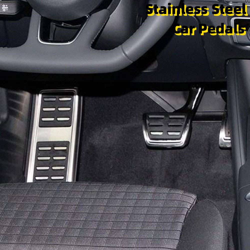 Car Styling Gas Brake Pedal Cover Treadle Footrest Non-Slip Accelerator Overlay Accessories For Audi Q5 SQ5 FY 2018 2019 LHD