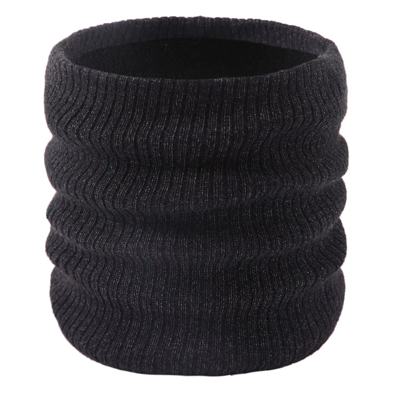 Winter Knitted Plush Thick Neck Scarf Women Men Cashmer-Like Collar Warm Rings Scarves Outdoor Sport Men Collar Infinity Snood 21181