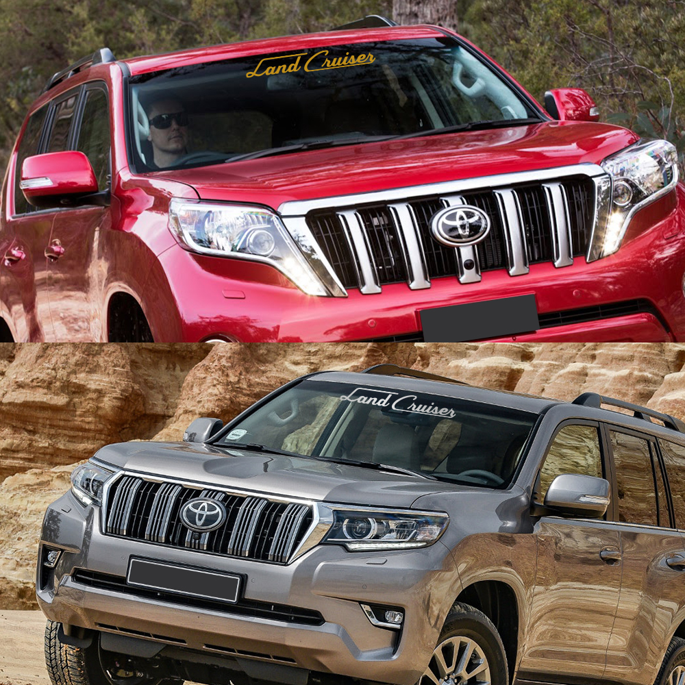 Car Front Windshield Sticker For Toyota Prado Land Cruiser 78 90 95 120 150 J90 J120 Auto Vinyl Trim Decal Tuning Accessories