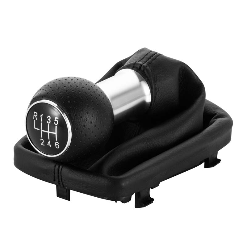 12mm 5/6 Speed Manual Gear Shift Knob Shifter Lever Handle Head Gaiter Boot Cover for Audi A3 S3 2001 2002 2003 Car Accessories 90b83