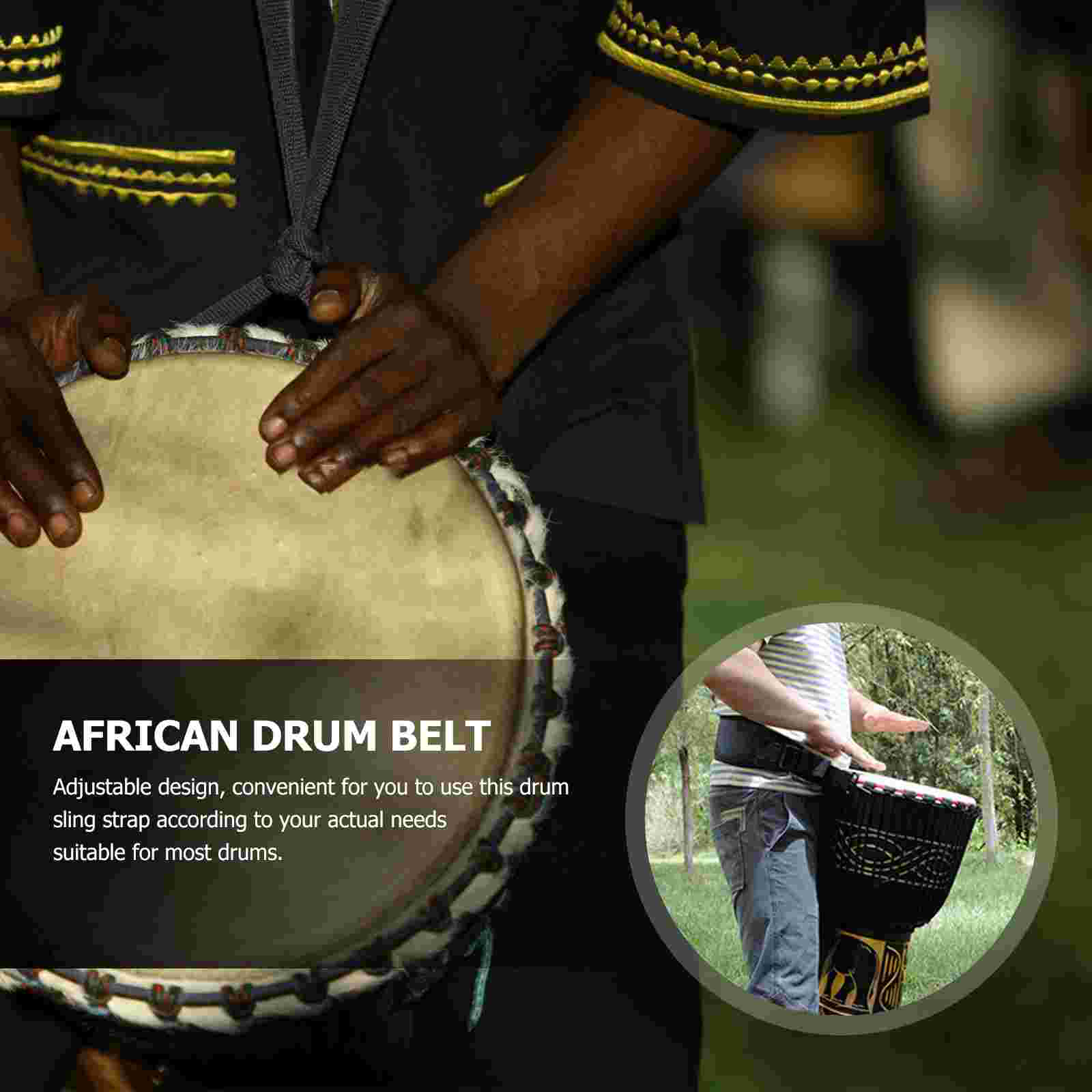 Snare African Drum Belt Strap Suspend Shoulder Adjustable Sling Hand Net ddmysmile Djembe Smile
