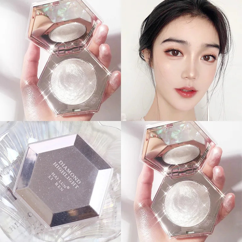 Shimmer Highlighter Powder Palette Face Contour Makeup Highlight Face Bronzer Highlighter Brighten Skin Face Blush Cheek Blush 240621