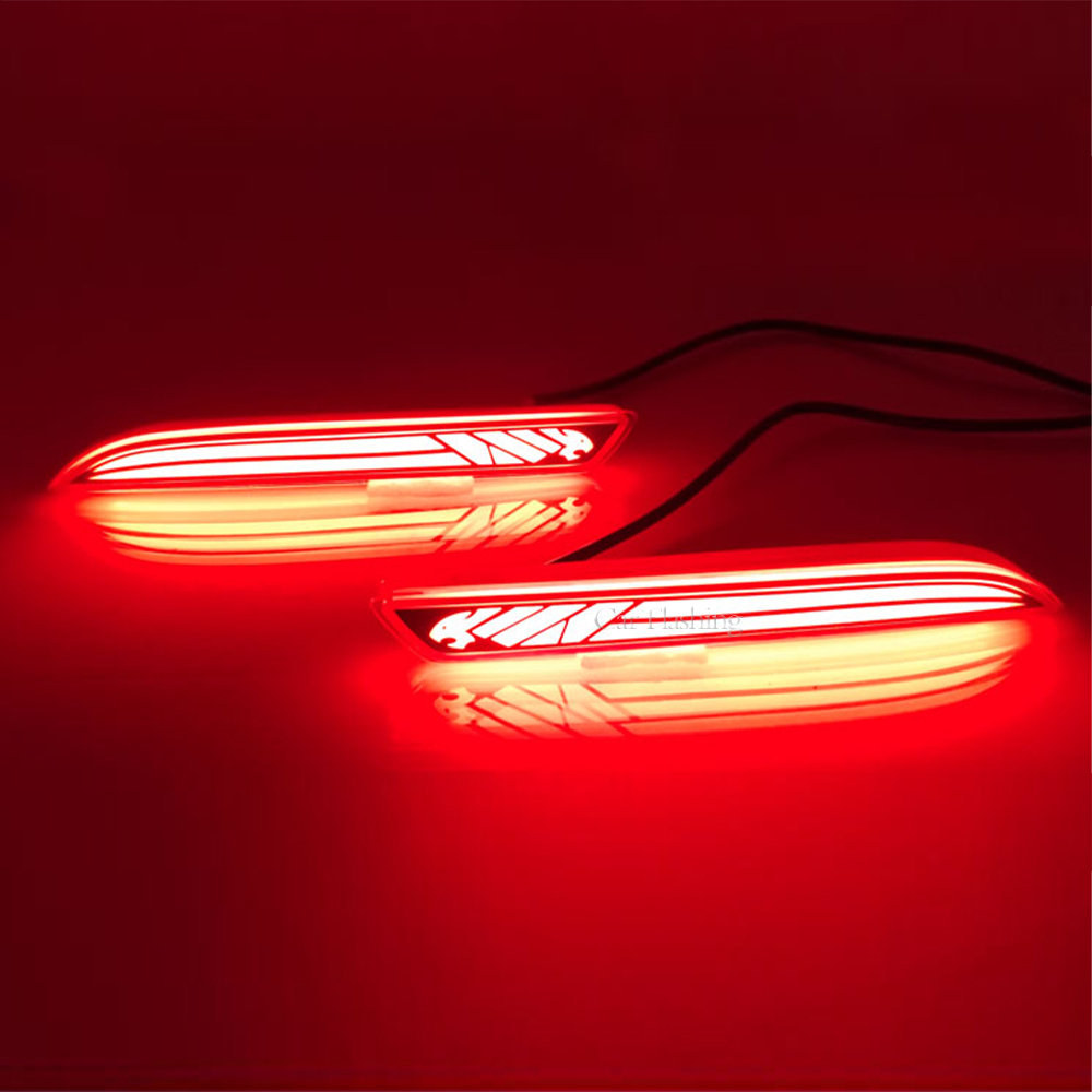 Car LED Rear Bumper Lamp Brake Light Reflector For Honda JAZZ Fit 10-13 CRZ CRV Acura TSX 15-23 Taillight turn signal