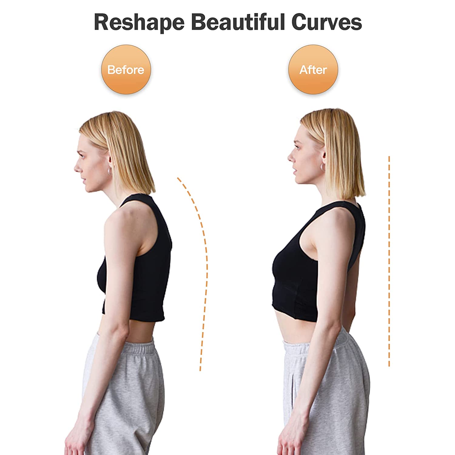 Smart Posture Corrector Device Posture Training Realtime Scientific Back Posture Correct Neck Hump Corrector Adult Kid Health