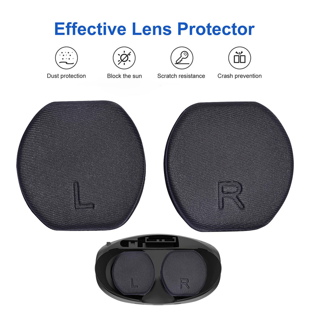 1 Pairs VR Glasses Protective Cover Thickening Glasses Lens Pads Washable Lens Protector Cover for PS VR2 PS5 Supplies